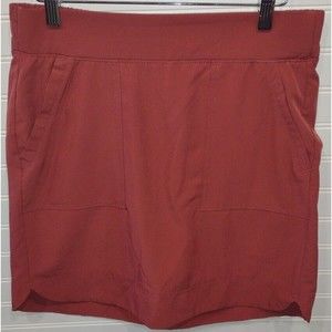RBX Plus Prime Everything Skort Rust Size M Medium 30x18 Pockets Elastic Waist